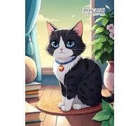 Agenda Scolaire Semainier A4: ( Chat ) Vertical 1 Semaine Sur 2 Pages De Août à Juillet - En Francais Grand Format 21x29.7 Sans Spirale - Couverture ... école Primaire, College et Lycee.