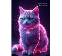 Agenda Scolaire Semainier A5 Horizontal: Chat - Fille & Garcon - 1 semaine sur 2 pages - Petit Format En Francais - Sans Spirale - Couverture Souple - ... Elementaire, école Primaire, College, Lycee.