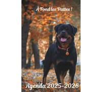 Agenda scolaire Thème Chiens 2025-2026 en noir et blanc: A Fond les Pattes ! Avec des quiz, des citations inspirantes, des devinettes...
