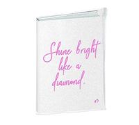 Agenda scolastica 2020-2021 University GliterS, formato A6 (10 x 15 cm), settimanale, design diamante