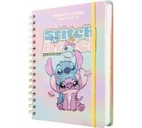 Grupo Erik Diario Stitch 2026 2027 - Agenda Settimanale 2026 2027 A5 per Scuola Medie e Superiore, 12 Mesi | Diario Scolastico con Copertina Rigida, Stickers e Tasca Interna