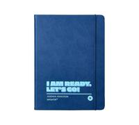 Agenda scolastica antartik 25-26 rilegata go! Simil pelle blu scuro settimana vista a5 bilingue carta fsc 80 gr.
