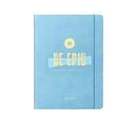 Agenda scolastica antartik 25-26 rilegata go! Simil pelle blu settimana vista a5 bilingue carta fsc 80 gr.