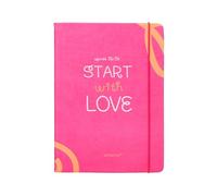 Agenda scolastica antartik 25-26 rilegata go! Simil pelle fucsia settimana vista a5 bilingue carta fsc 80 gr.