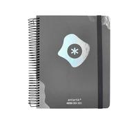 Agenda scolastica antartik anno 24-25 corso collezione maximal black giorno pagina DIN A5