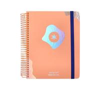 Agenda scolastica antartik anno 24-25 corso collezione maximal light arancione giorno pagina DIN A5