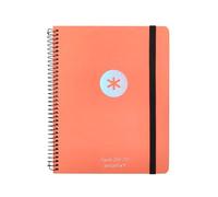 Agenda scolastica Antartik Anno 24-25 Corso Collezione Minimal Arancione Settimana Vista Din A5