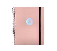 Agenda scolastica Antartik Anno 24-25 Corso Collezione Minimal Rosa Settimana Vista Din A5