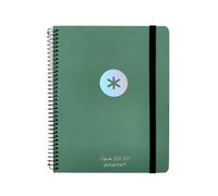 Agenda scolastica Antartik Anno 24-25 Corso Collezione Minimal Verde Settimana Vista Din A5