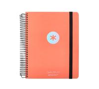 Agenda scolastica antartik anno 24-25 corso collezione minimale arancione giorno pagina DIN A5