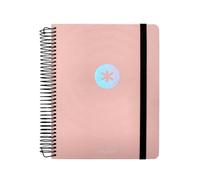 Agenda scolastica antartik anno 24-25 corso collezione minimale rosa giorno pagina DIN A5
