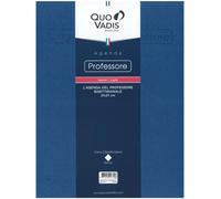 Agenda Scolastica L'AGENDA DEL PROFESSORE Quo Vadis lingua IT Anno 2025-2026 Colore blu formato 21x27 cm Settimanale 12 Mesi Agosto-Luglio Copertina Amovibile Sintetico + omaggio penna a scatto