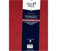 Agenda Scolastica L'AGENDA DEL PROFESSORE Quo Vadis lingua IT Anno 2025-2026 Colore Rosso formato 21x27 cm Settimanale 12 Mesi Agosto-Luglio Copertina Amovibile Sintetico + omaggio penna a scatto
