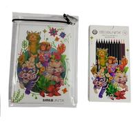 Agenda Scuola Fraffrog 2024/2025 Datato 16 Mesi 18x13 cm + Omaggio Penna Invisibile e Colori Brush