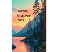 Agenda semainier 2025 à l'horizontale 15,24x22,86 cm: Une semaine sur deux pages- 130 pages