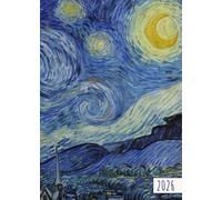 Agenda semainier 2026 A5 - Van Gogh: 1 semaine sur 2 pages, 12 mois de Janvier à Décembre, Moyen format horizontal 15x21 cm, Hebdomadaire en Français