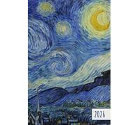 Agenda semainier 2026 A6 - Van Gogh: 1 semaine sur 2 pages, 12 mois de Janvier à Décembre, Format vertical 10x15 cm, Hebdomadaire en Français