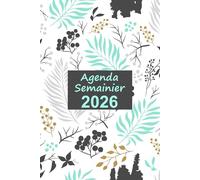 Agenda semainier 2026: Une semaine sur deux pages | 12 mois de Janvier à Décembre | format a5