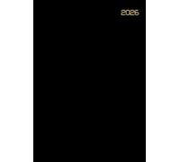 Agenda Semainier Horizontal a5: 1 Semaine sur 2 Pages Sans Spirale - Janvier à Décembre - En Francais avec Notes, ...7 Jours - Petit Format Couverture Souple ( Noir ).