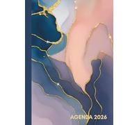 Agenda Semainier Minimaliste 2026 - Format A4, Vue Verticale (8h-20h), avec Couverture Élégante Marbrée et Dorée: Semainier 2026 complet en français - ... & To-Do, design professionnel et élégant