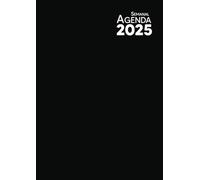 Agenda Semanal 2025: Semana Vista, Formato Grande A4, 12 Meses, Presentación Vertical, en español