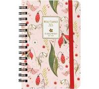 TURNOWSKY - Agenda Settimanale 12 Mesi, Planner Tascabile con Spirale Nera e Angoli Tondi, Trancia Metal in Cover, 168 Pagine Colorate, Ideale per Lavoro e Università 9x13h cm