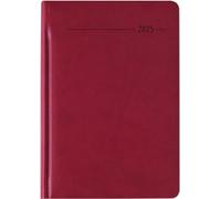 Agenda settimanale 128 pagine Tucson Red 2025 - Agende da ufficio settimanali monocromo 15 x 21 cm