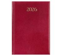 Agenda Settimanale 17x24 Centimetri Datata 2026 Copertina Rigida Notabene Madrid AG17WM (Rosso)
