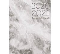 Agenda Settimanale 2020 2021: Agenda 2020 2021 Giornaliera | Ottobre 2020 - Dicembre 2021 | 15 mesi | 21x27 cm | italiano | Marmo bianco nero