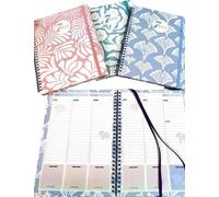 Agenda settimanale 2025 18x24 cm c/ spirale.Planner Margherita. NON DATATO