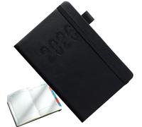 Agenda settimanale 2025-2026, agenda 2026, con cinghia, formato A5, a righe, verticale, per fitness, viaggi accademici, viaggi di lavoro, casa, viaggi, scuola, riunioni studentesche