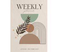 Agenda Settimanale 2025: Weekly Planner Orizzontale | Formato A4 | Settimana su due pagine, Gennaio-Dicembre