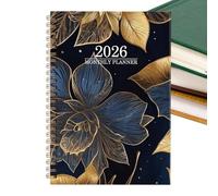 Agenda settimanale 2026, blocco di scrittura, blocco grande, agenda giornaliera 2026, con schede mensili, per pianificare appuntamenti, accademico, casa, scuola, studio, lavoro, insegnante