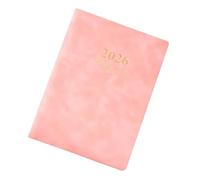 Agenda settimanale 2026 con copertina in pelle ricaricabile a 6 anelli e pagine datate 2026 accademico per uomini donne studenti studio