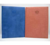 AGENDA SETTIMANALE 2026 F.TO 19.5 X 26.5 CM LINEA WALL ART.305TF COPERTINA RIGIDA GOMMATA (Blu)