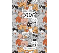 Agenda Settimanale 2026 Gatti A5: Carino Pianificatore Verticale 2026 | 12 Mesi, da Gennaio a Dicembre | Planner Italiano con Vista Settimana su Due Pagine | Coordinatrice del Caos