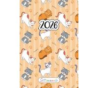 Agenda Settimanale 2026 Gatti A5: Pianificatore Orizzontale 2026 | 12 Mesi, da Gennaio a Dicembre | Planner Italiano con Vista Settimana su Due Pagine