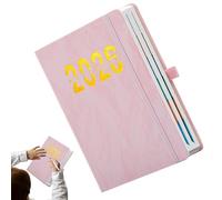 Agenda settimanale 2026, quaderno per scrittura liscia con linguetta, planner settimanale e mensile, per casa, classe, ufficio, appuntamento, pianificazione accademica, donne, uomini, studenti