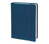 Agenda settimanale 2026, Quo Vadis, 13 mesi, Presidente PREST fas, multingue, Silk blu marine, con elastico - 21 x 27 cm