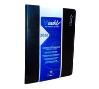 AGENDA SETTIMANALE 2026 WEEKLY 24 x 17 cm INTERCAMBIABILE Intempo nera + Omaggio penna a scatto e segnalibro
