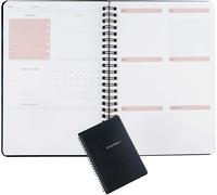 Agenda Settimanale A5 Non Datata Con Obiettivi E To-Do List, Quaderno a Spirale,
