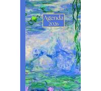 Agenda settimanale: Claude Monet, Ninfee | 12 mesi, Settimana su doppia pagina, Da Gennaio a Dicembre, Formato 6"x9" | Calendario Mensile con Note | ... Personale, l'ufficio Aziendale e il Diario