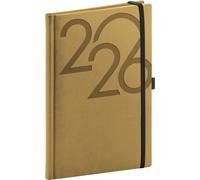 Agenda settimanale color oro 2026