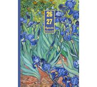 Agenda settimanale con orario Luglio 2026 - Dicembre 2027: Vincent Van Gogh, Iris | 18 mesi, Intervalli di 1 ora, Da Luglio 2026 a Dicembre 2027, ... Note | Adatto per la Pianificazione Personale
