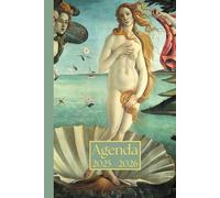 Agenda settimanale con orario: Sandro Botticelli, La nascita di Venere | 18 mesi, Settimana su doppia pagina, Intervalli di 1 ora, Da Luglio a ... per la Pianificazione Personale, l'ufficio