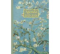 Agenda settimanale con orario: Vincent Van Gogh, Ramo di mandorlo in fiore | 12 mesi, Settimana su doppia pagina, Intervalli di 1 ora, Da Agosto a ... per la Pianificazione Personale, l'ufficio