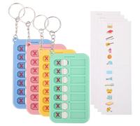 Agenda settimanale e lista delle cose da fare per bambini, 4 pezzi, agenda di routine, tavole di controllo con promemoria e portachiavi