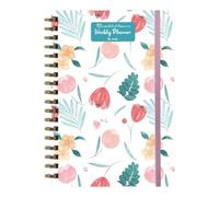 Agenda settimanale - Formato A5 scrittura liscia, quaderno rilegato a, gestione efficiente dei programmi, blocco note per riunioni, libro per pianificazione della salute e attività di studio