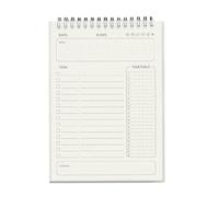 Agenda settimanale giornaliera a 160 pagine a righe su entrambi i lati scrivibile rilegatura a spirale diario lista di controllo agenda accademica visualizzazione data e settimana