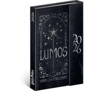 Agenda settimanale magnetica Harry Potter Lumos 2026, 11 x 16 cm